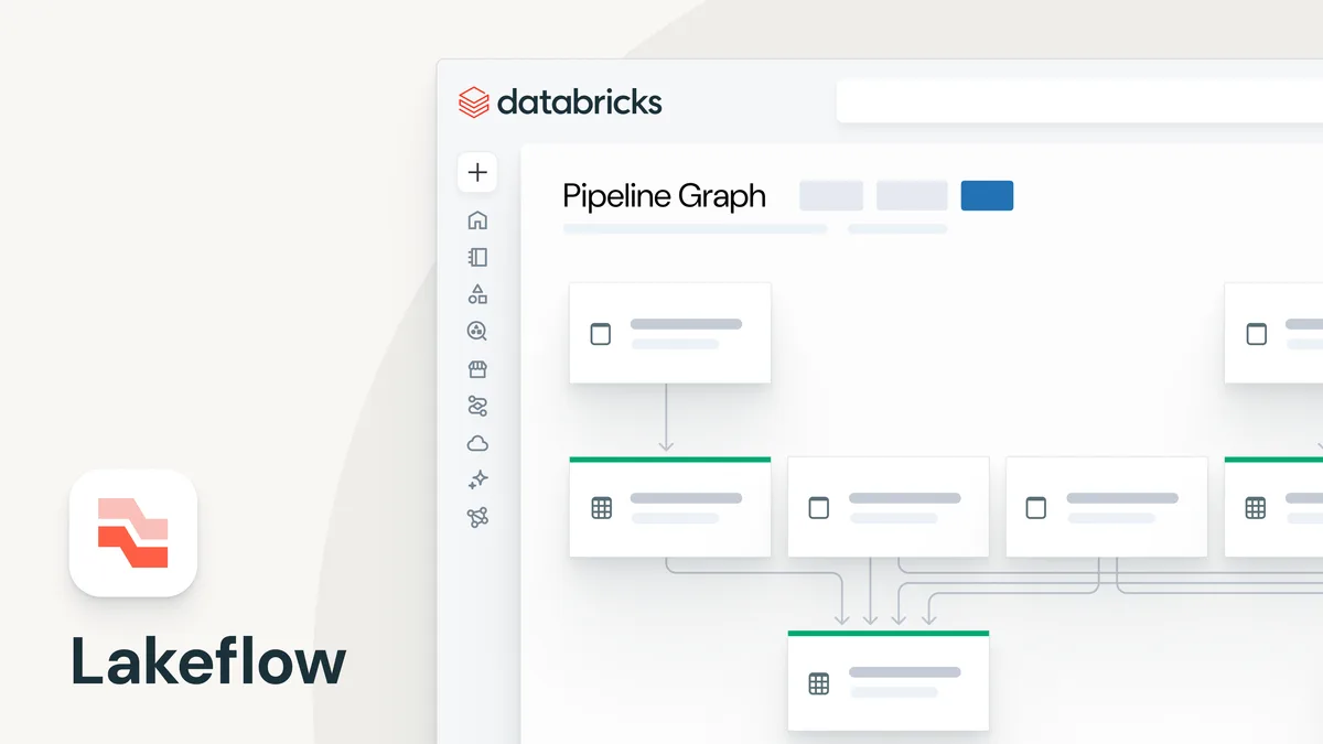 Databricks Lakeflow pipeline graph